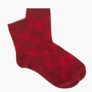 J. Crew Women’s Plaid Boot socks - CD779 - One Size - NWT